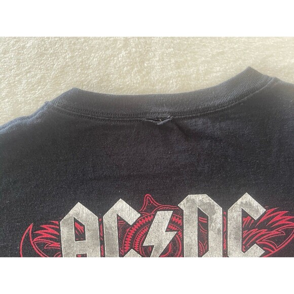 AC DC Black Ice Rock‎ N Roll Train Shirt Mens M Black Crew Neck Band Tee 2009 - Picture 6 of 9
